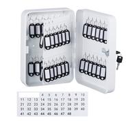 Key Cabinet Box Lockable Steel Portable Lock Cash Money Wall-Mounted 25x18x8cm