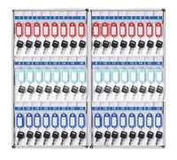 Key cabinet,Decorative Wall Key Holder Cabinet for Home, Small with 4 Compartments, Key Storage Solution, Stylish Finish, Holds Up to 48 Keys