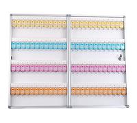 Key cabinet,Wall-Mounted Cabinet - Aluminum Alloy Key Lock Box for Home & Office Holds Up to 96 Keys Available in 4 Sizes Secure Storage Solution