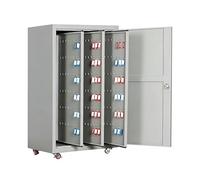 Key Cabinet Wall Mounted, Large Capacity Security Box with Lock, Hooks, and Labels for Real Estate and Property Management