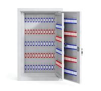 Key Cabinet Wall Mounted, Large Capacity Security Box with Lock, Hooks, and Labels for Real Estate and Property Management