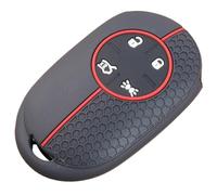 Key Card Case For 500E 2020 2021 2022 Remote Silicone 4 Button Car Key Fob Chain Ring Cover Case Holder Protector Auto Interior Parts Key Shell