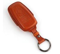 Key Card Case For Ford For Bronco F150 For Raptor For Edge For Expedition F250 F350 F450 F550 Car Key Fob Ring Cover Case Shell Protector Genuine Leather Key Shell