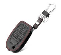 Key Card Case Leather Car Key Case For S80 S60 V50 V70 XC70 XC90 5 Button Remote Fob Shell Cover Keychain Protector Bag Auto Accessories Key Shell