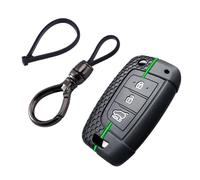 Key Card Case Silicone Car Key Case Cover For Hyundai I30 I40 I35 Ix35 For Tucson For Kona For Solarium For Celesta For Solaris For Sonata For Accent Key Shell(Greenline B set)