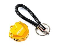 Key Case Shell,Key Protector,motorcycle accessori For YA-MAHA YZF R125 YZFR125 R 125 All Years R125 Accessories Motorcycle CNC Keychain Case Shell & Keychain Key Ring(Color:KKCR Gold)