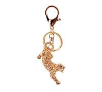 Key Chain 2 Pieces Metal Cheetah Keychain Leopard Keyring Metal Pendant