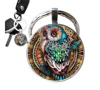 Key Chain Cute - Keyrings For Women | Key Chains For Women | Cute Owl keyringg & Pendant Keychain | Lovers Key Chain | Owl Key Holder | Lucky Key Charm Vintage Accessory For Girls & Boys