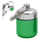 Key Chain Pills Holder, Lightweight Metal Pill Container Keychain, Easy To Use Pill Holder Keychain For Camping, Travel, Business Trips, Pills, Ear Plugs And Jewelry
