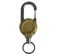 Key Chain Retractable Steel Wire Rope Carabiner Buckle Holder Outdoor Multiple Tool 1PC