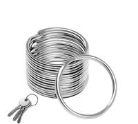 Key Chain Rings 120pc Stainless Steel Keyrings Keychain Connector 28mm 30mm 32mm for Jewelry Findings DIY Keychains Making(2x30mm)