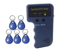 Key Copy Machine|Rfid Reader Writer Set 125KHz Proximity ID Duplicator Handheld RFID Writer with 5 Writable Key Fobs, Not Include Battery