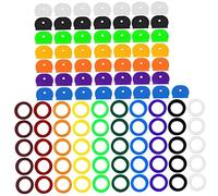 Key Covers Silicone Elastic Colored Organization House Key Cap for Easy Identifying Door Keys 100PCSKey Covers