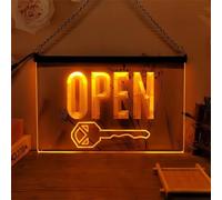 Key Cutting Store LED Neon Sign, Keys Shop 7-Color Dimming Neon Lights Wall Hanging Luminous Decor USB Powerd with Remote Control Dimmer,30x20cm
