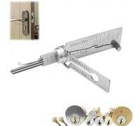 Key Decoder Lock Picking Tool,2 in 1 Lock Pick & Decoder Kit for Beginners with Auto Key Extractor,Skeleton Keys & Locksmith Tools,L/ock Picking Kit for Beginners,L/ock Picking Training Set(001)