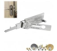 Key Decoder Lock Picking Tool,2 in 1 Lock Pick & Decoder Kit for Beginners with Auto Key Extractor,Skeleton Keys & Locksmith Tools,L/ock Picking Kit for Beginners,L/ock Picking Training Set(002)
