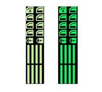 Key Decoration Car Luminous Door Window Lift Button Stickers Car Windows Control Panel Decals Interior Sticker