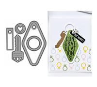 Key Die Cuts for Card Making, Tags Metal Cutting Dies for Paper Scrapbooking, DIY Stencils for Album Party Wedding Festivals Decoration