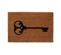 Key Doormat, PVC Backed Coir, Natural