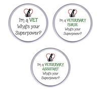 Key Expressions I'm a VET/VETERINARY NURSE/VETERINARY ASSISTANT What's Your Superpower? Acrylic Drinks Coasters (Price is for ONE Coaster)