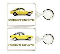 Key Expressions Personalised Classic Car Keyring/Bag Tag for FORD ESCORT MEXICO Enthusiasts (2 DESIGNS - MEXICO MARK 1 or MEXICO MARK 2)