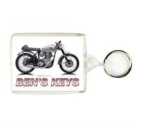 Key Expressions Personalised Classic Motorcycle Keyring/Bag Tag for BSA GOLDSTAR Enthusiasts