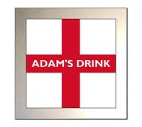 Key Expressions Personalised ENGLAND ST GEORGE'S CROSS/ENGLISH FLAG Glass Drinks Coaster