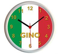 Key Expressions Personalised ITALY/BANDIERA D'ITALIA/IL TRICOLORE/ITALIAN FLAG Wall Clock