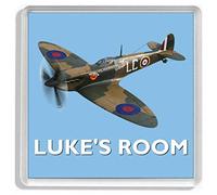 Key Expressions Personalised SUPERMARINE SPITFIRE World War Two Fighter Aircraft Door Plaque/Door Sign