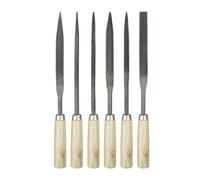 Half round File Triangular Square Flat Set 6-tlg. with Wooden Handle
