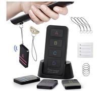 Key Finder Anti Lost Tag Beeper trackers - Locator to Find Lost TV Remote Control, Keys, Purse, Pets - Quick Finder Keychain Tracker Tags - Find Your Belonging Items Quickly