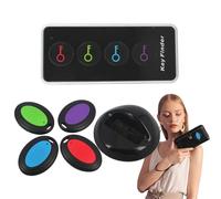 Key Finder With Remote | Wireless Key Finder | Key Tracker With Remote Control | Remote Key Tracking Device | Key Finder With Sound 85dB Audible Sound ABS For Family Friends, Finding Key Wallet