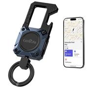 Key Finder, Works with Apple Find My (iOS only), Rechargeable Battery, Water-Resistant, Bluetooth Tracker Tag for Bags, Luggage, Pets & Backpack, Blue