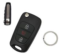 Key Fob Case Shell Fit for Kia Soul 2010-2013 Kia Rio 2012-2014 Flip Keyless Entry Remote Replacement Car Key Housing Outer Cover (1)