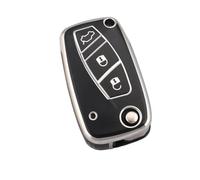 Key Fob Cases Compatible With Fiat For 500 For Panda For Stilo For Ducato For Punto For Doblo For Bravo 1pcs Car Key Cover 3 Buttons Car Flip Key Case Cover(Color 4)