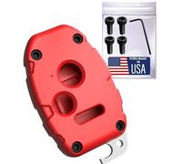 Key Fob Cover fits Honda - 2 Year Warranty Fob Replacement for Accord 2003-2012, Civic 2006-2013, CR-V 2005-2013, Pilot 2009-2015 Made in USA Key Shell Case with Bottle Opener (Red, 3 Button)