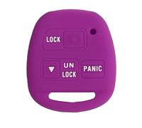 Key Fob Cover for ES330 Land Cruise: 3 Buttons Silicone Remote Case Protector Fit for Lexus RX350 RX400H RX330 FJ Cruiser 1511A12BBT HYQ12BBT 8907060090 2004 2005 2006 2007 2008 2009 2010 (Purple)