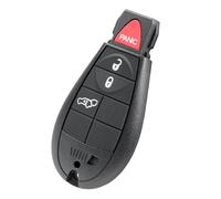 Key Fob Cover Shell Case Replacement 4 Buttons Key Fob Remote Control Shell Case - Compatible for Chrysler 300 2008-2010 for Dodge Dart 2013-2016
