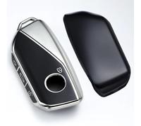 Key Fob Cover Sleek TPU Key Case Fits For IX I5 M60 X5 X7 X6 IX I7 2025 2026 Car Key Shell Protection Key Holder(Black silver)