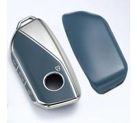 Key Fob Cover Sleek TPU Key Case Fits For IX I5 M60 X5 X7 X6 IX I7 2025 2026 Car Key Shell Protection Auto Parts(Blue silver)