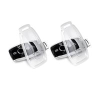 Key Fob Cover TPU Car Key Fob Case Fit for Benz GLC GLE GLA GLB GLS A C E G S AMG Class 4 Buttons Car Remote Key Case Shell Protector (White (Pack of 2))