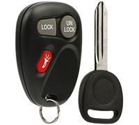 Key Fob Keyless Entry Remote with Ignition Key fits Chevy Astro Blazer S10 Silverado Suburban Tahoe / GMC Jimmy Safari Sierra Sonoma Yukon / Oldsmobile Bravada (15732803)