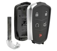 Key Fob Keyless Entry Smart Remote Shell Case & Pad fits Cadillac ATS, CT6, CTS, SRX, XT5, XTS