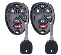 Key Fob Keyless Entry with Ignition Key Fits for GMC Yukon / Cadillac Escalade / Chevy Tahoe Suburban 2007 2008 2009 2010 2011 2012 2013 2014 /Traverse 2009-2017 Remote Control Replacement OUC60270