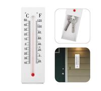 Key Hider Outside, Decorative Thermometer Key Box Holder to Hide Spare Key Diversion Compartment Secret Hiding Containers Concealer for Coins, Money