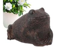 Key Hiders Outside, Frog Shaped Secret Storage Resin Statue, 4.53x3.74x3.74 Inches Outdoor Hidden Container for Keys, Jewelry, Valuables, Accessories, Decorative Garden, Lawn, Balcony Use