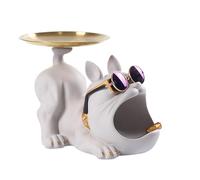 Key Holder Bowl - Bowl & Key Holder | Bulldog Entry Bowl Tool | Resin Home Decor for Living Room | Cute Storage Box & Organizer