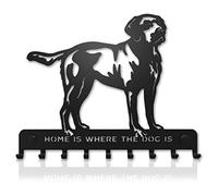 Key Holder for Wall Labrador Retriever Dog (8-Hook Rack) Decorative, Metal Hanger for Front Door, Kitchen, or Garage | Store House, Work, Car, Vehicle Keys | Vintage Decor