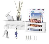 Key Holder on the Wall Metal Modern with Tray Key Hanger Wall Mounted Frame for Post Letters Wallet Hallway Living Room Bedroom Office Home Decoration Home Farmers