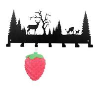 Key Holder Wall Mounted with 7 Self-Adhesive Metal Hooks, Modern Wall Key Holder , Pour Installation De Porte D Armoire Tiroir Support Lit Chevalet De Scie Cadre De Travail